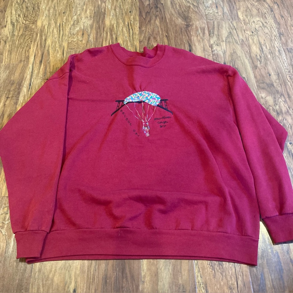 Vintage Jerzees Crew Neck with Embroidered Graphic, 2 XL